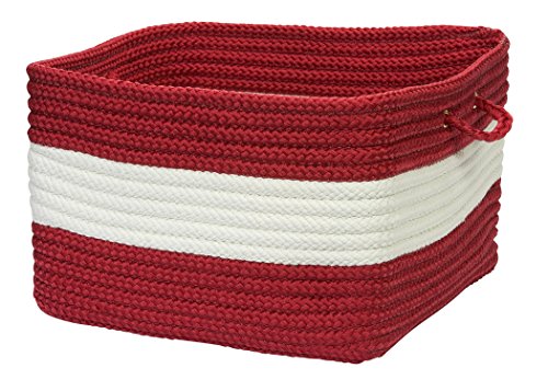 Colonial Mills Rope Walk Utility Basket, 18 by 12-Inch, Red