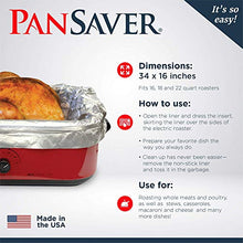 Load image into Gallery viewer, PanSaver Foil Electric Cooking in Roaster Protective Oven Liners, 2 Count
