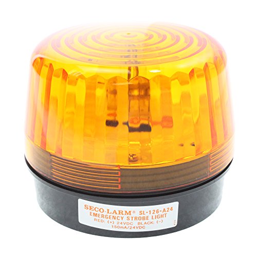 Seco-Larm SL-126-A24 Amber Emergency Strboe Light for General Signaling, 24VDC
