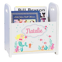 Load image into Gallery viewer, MyBambino Personalized Blonde Mermaid Princess Kids Storage Shelf Organizer Baby Room Bookcase Furniture
