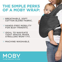 Load image into Gallery viewer, Moby Wrap Baby Carrier | Evolution | Baby Wrap Carrier for Newborns &amp; Infants | #1 Baby Wrap | Baby Gift | Keeps Baby Safe &amp; Secure | Adjustable for All Body Types | Perfect for Mom &amp; Dad | Charcoal
