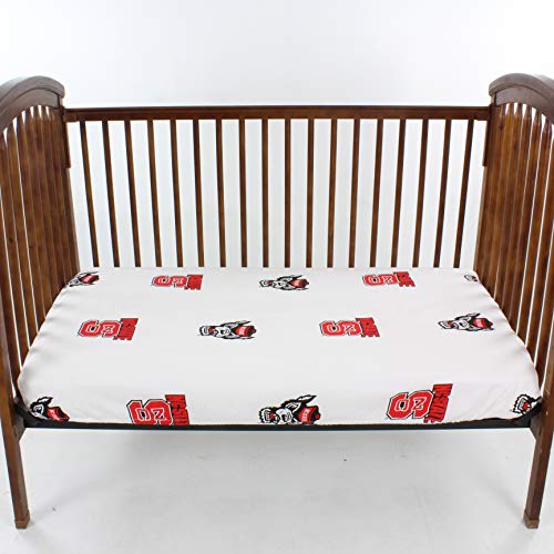 College Covers NC State Wolfpack Pair of Fitted Crib Sheets, 28