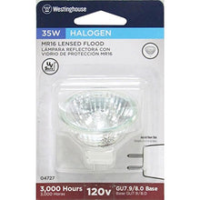 Load image into Gallery viewer, Westinghouse Lighting 0472700 35 Watt MR16 Halogen Flood Clear Lens Light Bulb with GU7.9/8.0 Base
