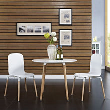 Load image into Gallery viewer, Modway Stack Contemporary Modern Wood Kitchen and Dining Room Chair in White
