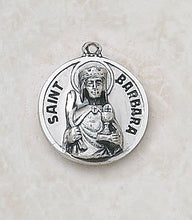 Load image into Gallery viewer, Sterling Patron Saint Barbara Medal
