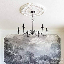 Load image into Gallery viewer, Ekena Millwork CM36ME2-04000 Melonie Ceiling Medallion, 36 1/4&quot;OD x 4&quot;ID x 1 7/8&quot;P (Fits Canopies up to 6 1/4&quot;), Factory Primed
