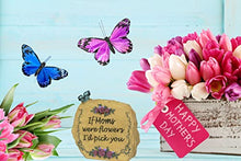 Load image into Gallery viewer, BANBERRY DESIGNS Mom Message Rock - Butterflies &amp; Flowers Decorations and Mom Poem - Gifts for Her - Birthday Gifts for Mom - Mother-in-Law - Approximately 3 1/2&quot; H
