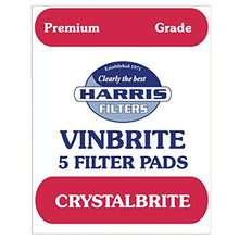 Load image into Gallery viewer, 5x Harris Crystalbrite Filter Pads 5-pk Use with Harris Vinbrite MK3 Filter Kit
