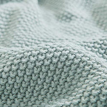 Load image into Gallery viewer, INK+IVY Bree Knit Luxury Knit Throw Aqua 50x60 Knit Premium Soft Cozy Acrylic For Bed, Couch or Sofa
