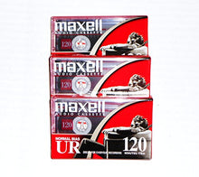 Load image into Gallery viewer, Maxell Audio Cassette Normal Bias UR 120 IEC Type I EQ 120us PACK OF 3
