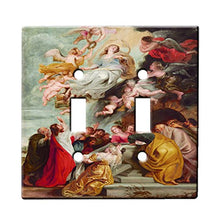 Load image into Gallery viewer, Studio Of Sir Peter Paul Rubens The Assumption Of The Virgin - Decor Double Switch Plate Cover Metal
