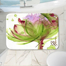 Load image into Gallery viewer, Dia Noche Memory Foam Bathroom or Kitchen Mats by Dawn Derman - Artichoke Flower - Small 24 x 17 in
