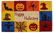 Load image into Gallery viewer, DII Decorative Halloween Welcome Mat, Durable Outdoor Pet Friendly Coir Doormat, Front Door Dcor, 17x29, Happy Halloween
