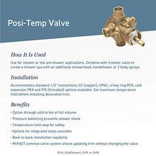 Load image into Gallery viewer, Moen 2510 Brass Posi-Temp Pressure Balancing Tub and Shower Valve, 1/2-Inch IPS Connections
