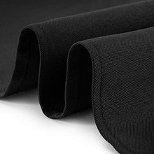Load image into Gallery viewer, Lann&#39;s Linens - 20 Premium 120&quot; Round Tablecloths for Wedding/Banquet/Restaurant - Polyester Fabric Table Cloths - Black
