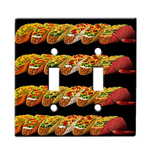 Load image into Gallery viewer, Tacos any Which Way - Decor Double Switch Plate Cover Metal
