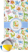 Load image into Gallery viewer, YouCustomizeIt Animal Alphabet Beach Towel (Personalized)
