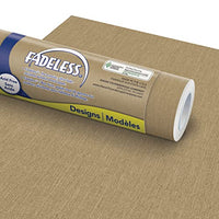 Fadeless Bulletin Board Paper, Fade-Resistant Paper for Classroom Decor, 48 x 50, Natural Burlap, 1 Roll