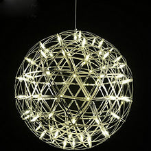 Load image into Gallery viewer, LUMINTURS Luxury 15W 16inch 16&quot; LED Firework Pendant Ceiling Lamp Ball-Shade Art-Deco Hanging Light
