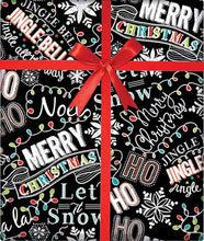 Load image into Gallery viewer, Christmas Chalk Gift Wrapping Roll 24&quot; X 15&#39; - Gift Wrap Paper
