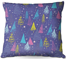 Load image into Gallery viewer, Outdoor Patio Couch Quantity 1 Throw Pillows from DiaNoche Designs by Metka Hiti - Christmas Town Trees
