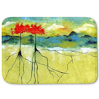 DiaNoche Designs Memory Foam Bath or Kitchen Mats by Ruth Palmer - Deep Roots, Large 36 x 24 in
