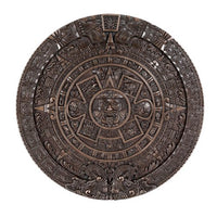 Gifts & Decor Ebros Bronzed Mexica Aztec Solar Xiuhpohualli & Tonalpohualli Wall Calendar Sculpture 10.75
