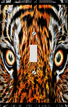 Load image into Gallery viewer, Tiger Fire Eyes Switchplate - Switch Plate Cover
