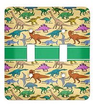 Load image into Gallery viewer, Dinosaurs Light Switch Cover (2 Toggle Plate) (Personalized)
