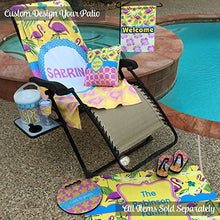 Load image into Gallery viewer, RNK Shops Harlequin &amp; Peace Signs Beach Towel (Personalized)
