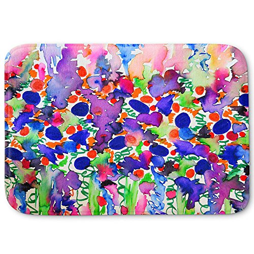 DiaNoche Designs Memory Foam Bath or Kitchen Mats by Julia Di Sano - Elegance Garden, Large 36 x 24 in