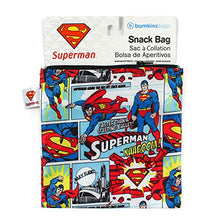Load image into Gallery viewer, Bumkins DC Comics Superman Sandwich Bag / Snack Bag, Reusable, Washable, Food Safe, BPA Free, 7x7 , Pack of 1
