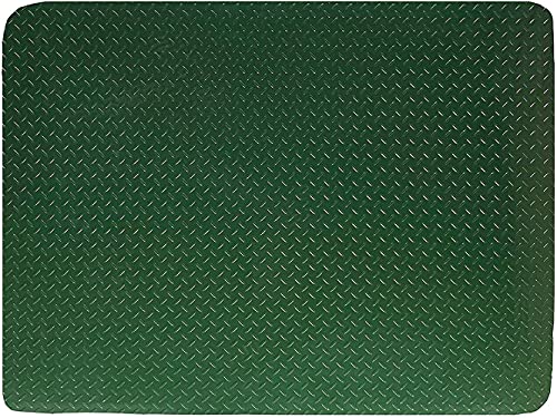 RESILIA - Large Under Grill Mat - Green Diamond Plate, 36 x 48 inches, for Outdoor Use