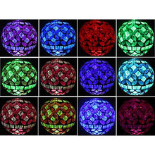 Load image into Gallery viewer, Solar Power Mosaic Glass Pink Ball Garden Light, Color Changing Multi-color Yard Pink Light

