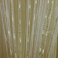 Tangpan Decorative Dew Drop Beadeds Door Curtain Divider (Champangne)