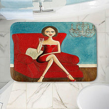 Load image into Gallery viewer, DiaNoche Designs Memory Foam Bath or Kitchen Mats by Denise Daffara - Little Red Dress, Small 24 x 17 in
