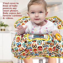Load image into Gallery viewer, 2-in-1 Croc n Frog Shopping Cart Covers for Baby Boy or Girl and High Chair Cover - with Sippy Cup Holder, Phone Storage, Teether for Babies - Perfect Shower Gifts Idea, Machine Washable - Large Size
