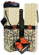 Load image into Gallery viewer, EndlessArtUS Wine Gift Box Florence Medoc Collection Set of 2 Reusable Caddies Assemble in Seconds with Gift Tags Included - No Glue or Tape Required
