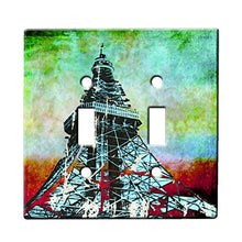 Load image into Gallery viewer, Tokyo Tower - Decor Double Switch Plate Cover Metal
