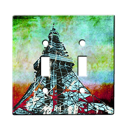 Tokyo Tower - Decor Double Switch Plate Cover Metal