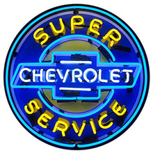 Load image into Gallery viewer, Neonetics 5CHEVYB Super Chevrolet Service Chevy Neon Sign with Backing
