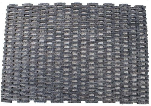 Durable Corporation-400S2436 Dura-Rug Recycled Fabric Tire-Link Outdoor Entrance Mat, 24