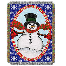 Load image into Gallery viewer, The Northwest Co Bright Happy Snowman Throw
