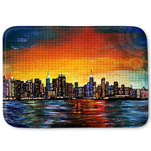 Load image into Gallery viewer, DiaNoche Designs Memory Foam Bath or Kitchen Mats by Corina Bakke - New York Skyline, Large 36 x 24 in

