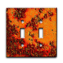 Load image into Gallery viewer, Textures Red Stone - Decor Double Switch Plate Cover Metal
