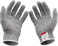 Load image into Gallery viewer, NoCry Cut Resistant Gloves - Ambidextrous, Food Grade, High Performance Level 5 Protection. Size Large, Complimentary Ebook Included
