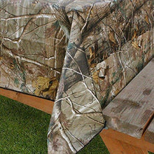 Load image into Gallery viewer, Realtree Design Imports AP PEVA Vinyl Tablecloth Flannel Backed Camouflage Print Indoor Outdoor 60-Inch Round
