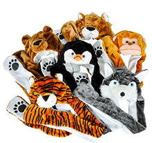 Load image into Gallery viewer, 35 inches Plush Animal Hat Mix with long Paws, Case of 24
