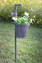 Load image into Gallery viewer, Faucet Garden Stake with Planter from Colonial Tin Works
