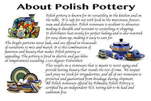 Load image into Gallery viewer, Polish Pottery 1-inch Drawer Pull Knob Made by Ceramika Artystyczna (Cars Theme) + Certificate of Authenticity
